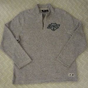 Adidas NHL Los Angeles LA Kings Fleece 1/4 Zip XL